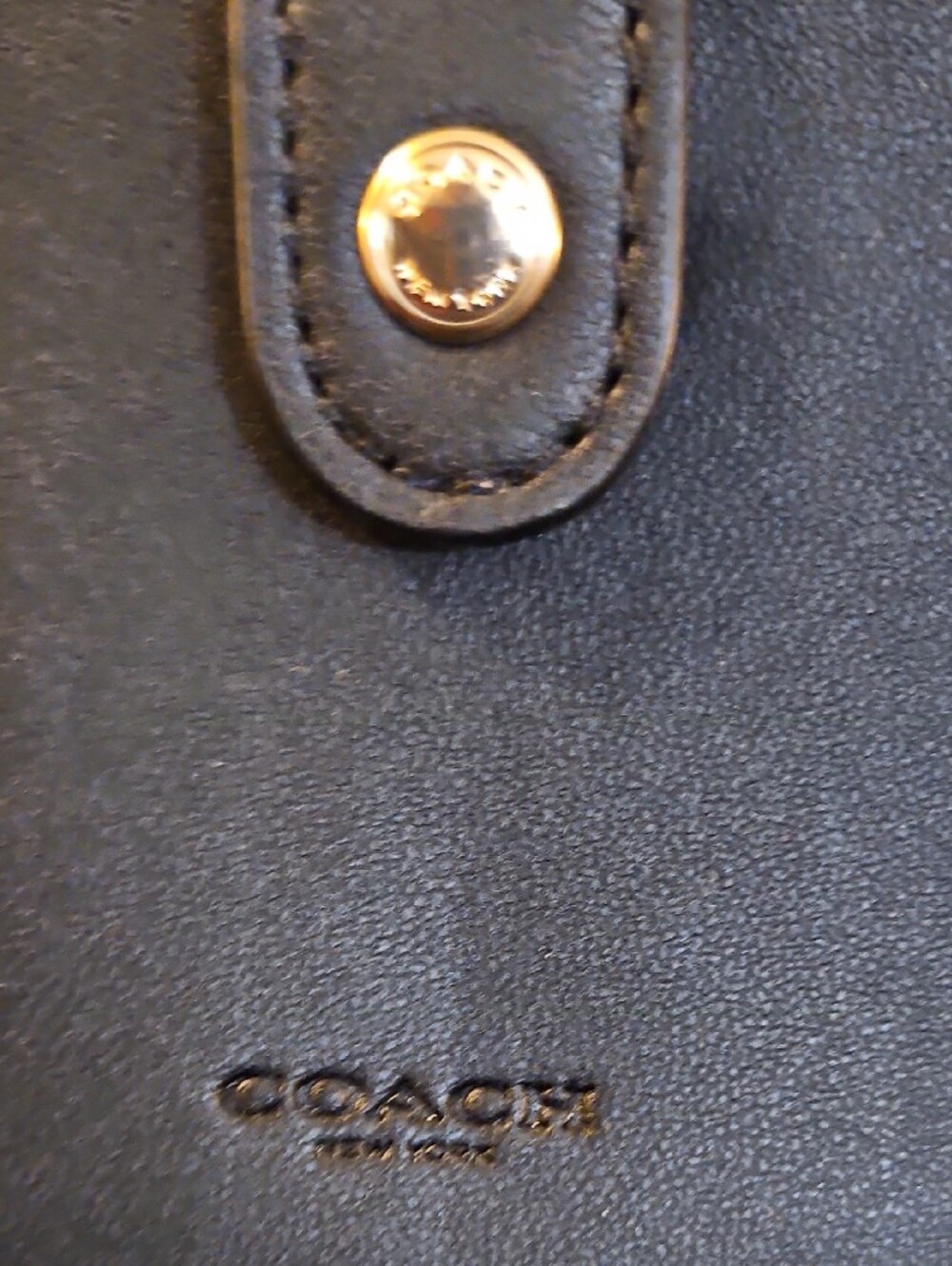 Coach Brown and Black Signature Canvas Phone Wristlet - Picture 3 of 7